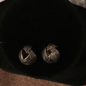 Silver clip on earrings